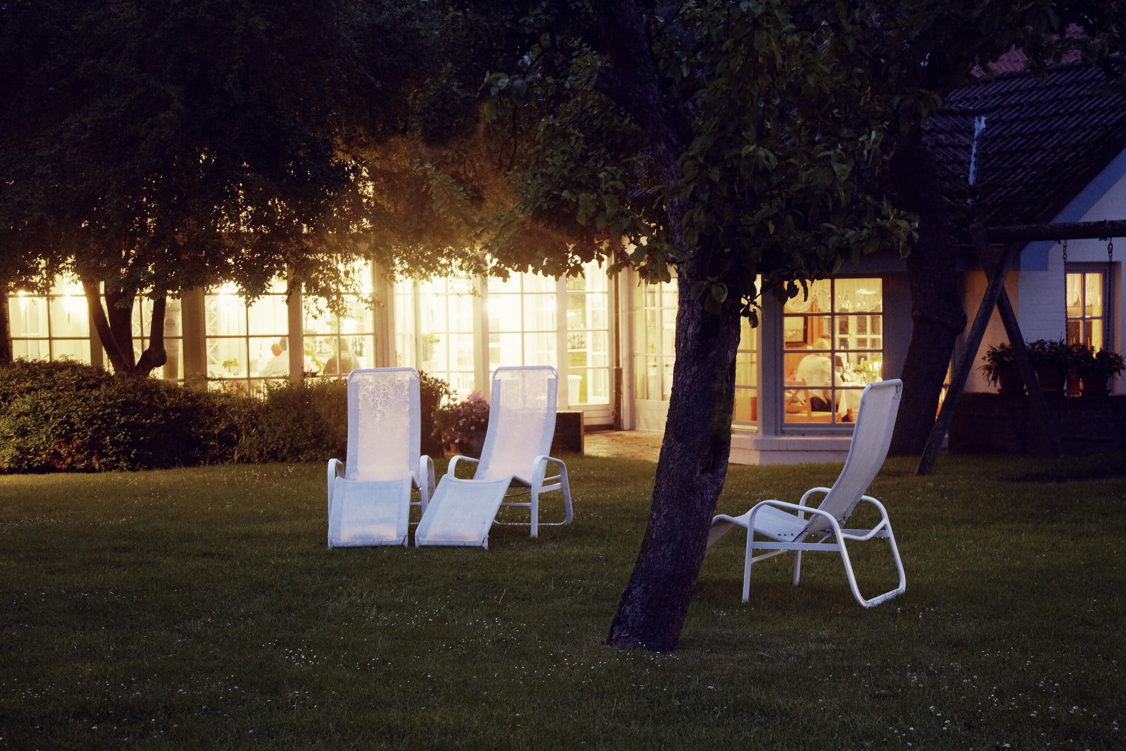 Garten bei Abend