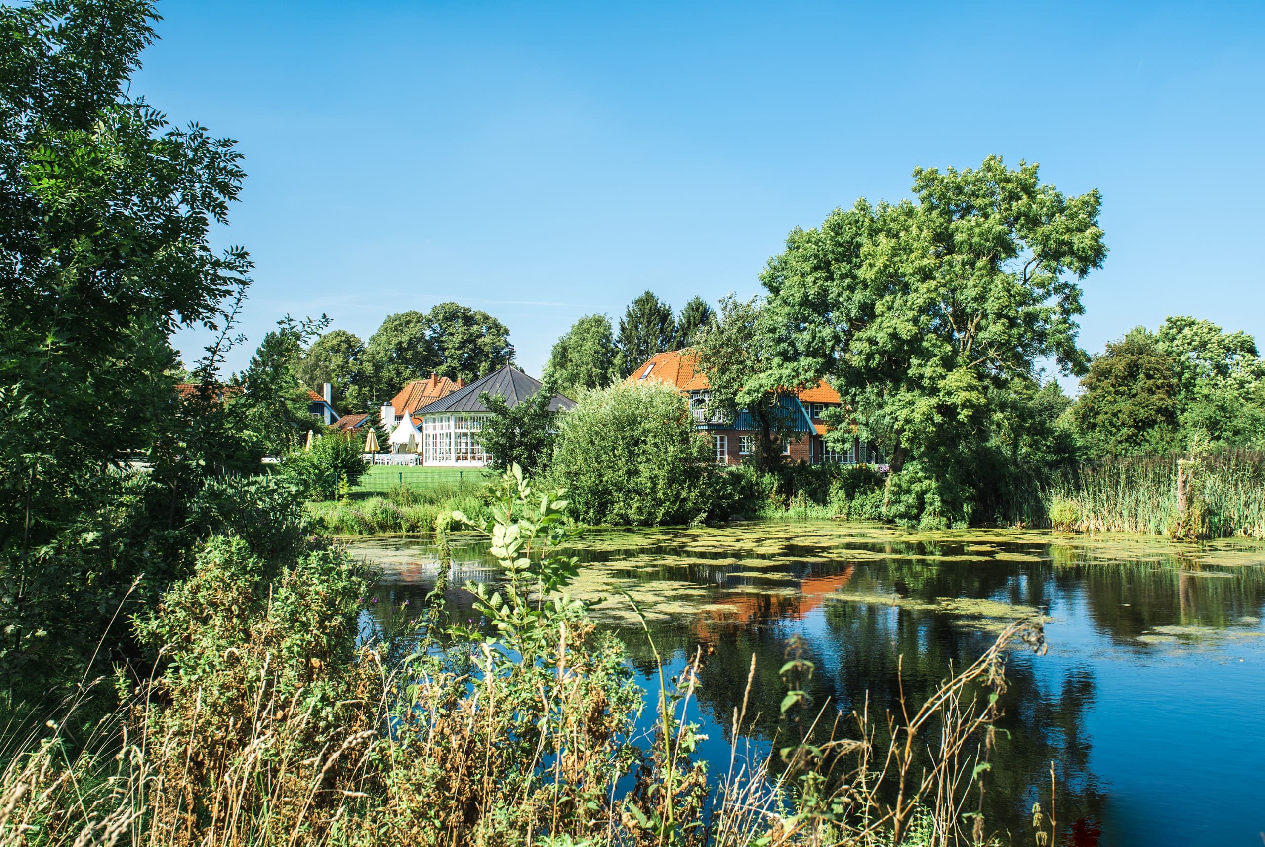 Teich am Hotel