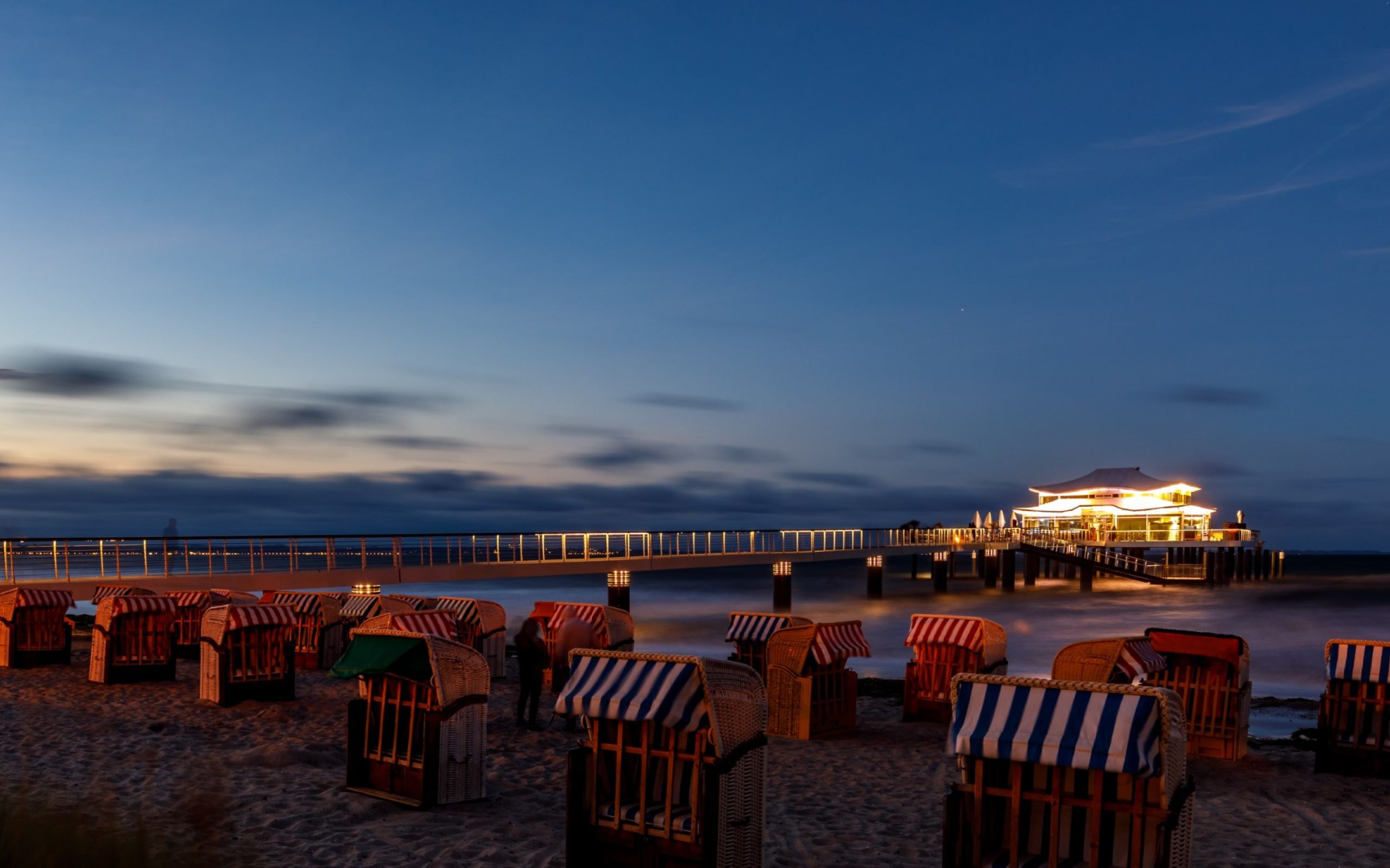 Timmendorfer Strand bei Nacht